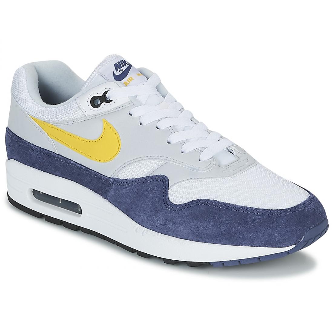 air max 1 blanche gris noir