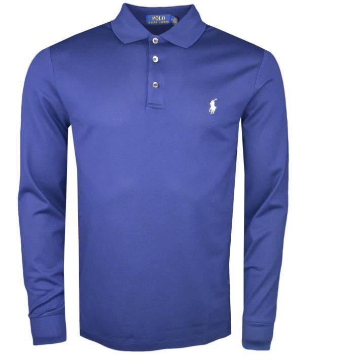 polo manche longue ralph lauren pas cher,Ralph Lauren Polo manches longues blanc pour homme